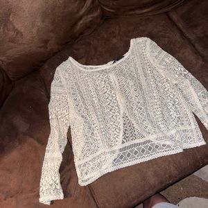 American eagle lace long sleeve shirt
